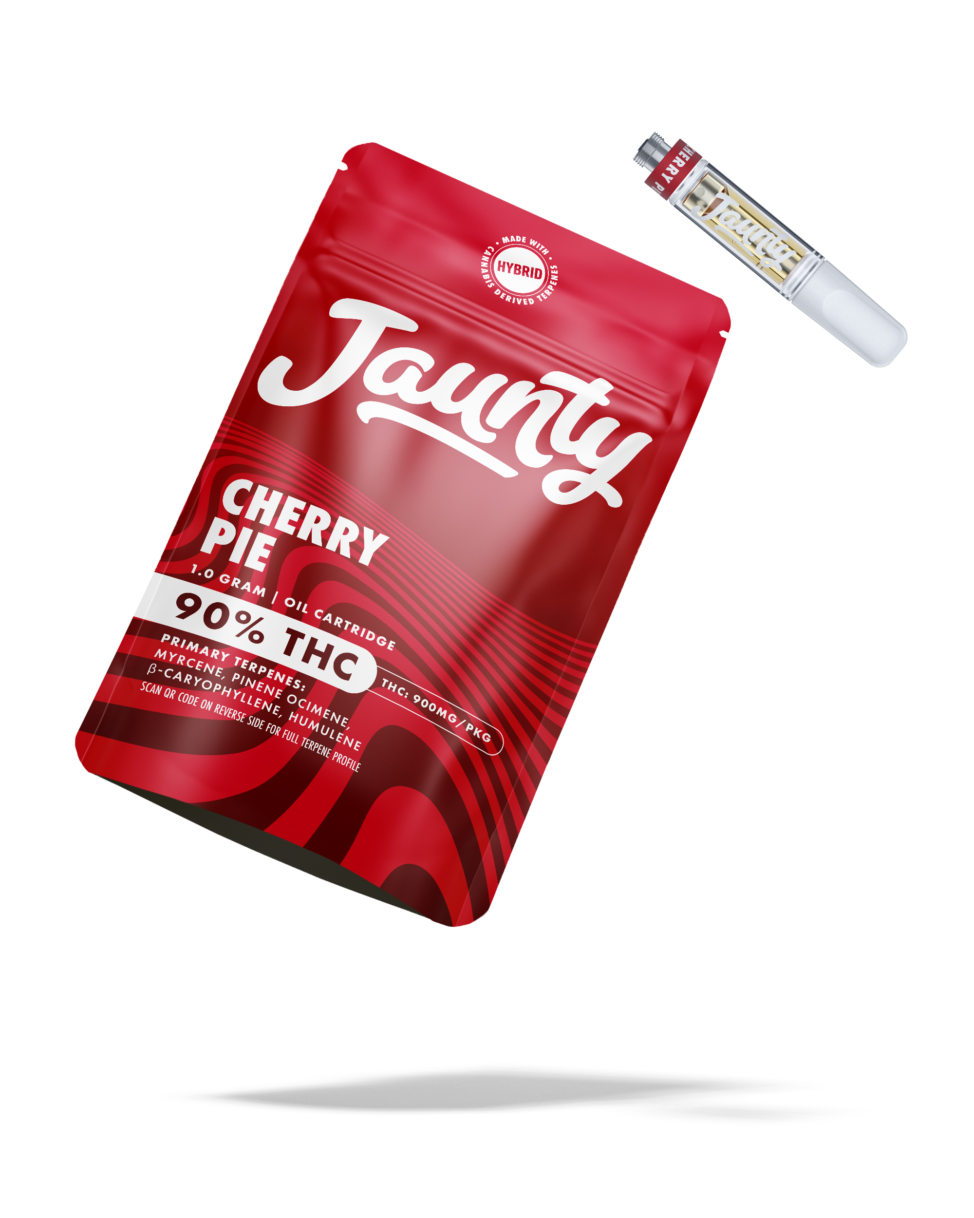 Jaunty | Cherry Pie  | Cartridge | Hybrid | 1g by Jaunty - vapes cannabis product