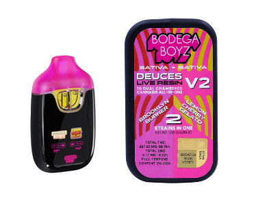 Bodega Boyz | Brooklyn Burner x Lemon Cherry Gelato | V2 Deuces Dual Chambered Live Resin Vape 1g
