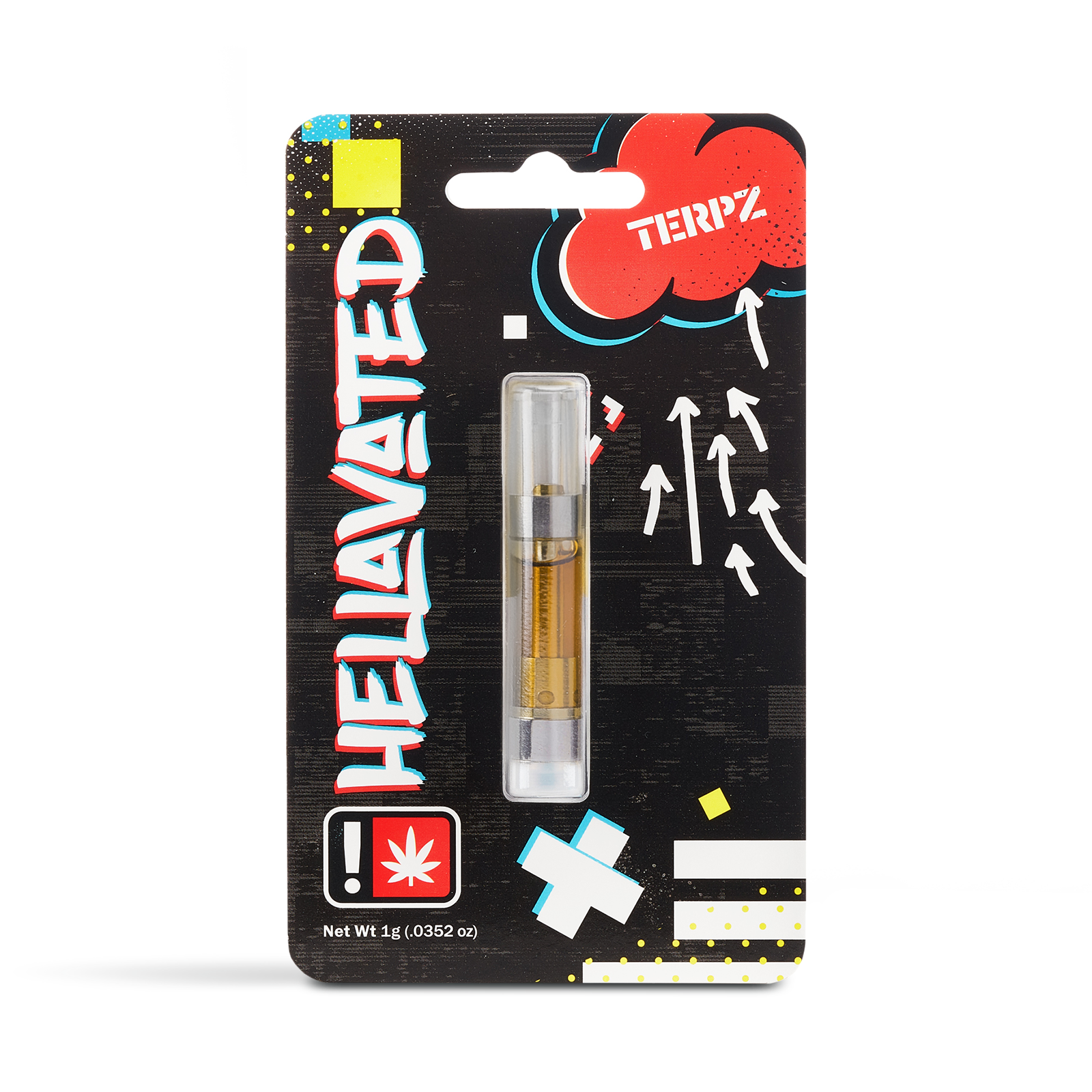 Hellavated: Kush Indica Terpz Cartridge - 1g - 1g