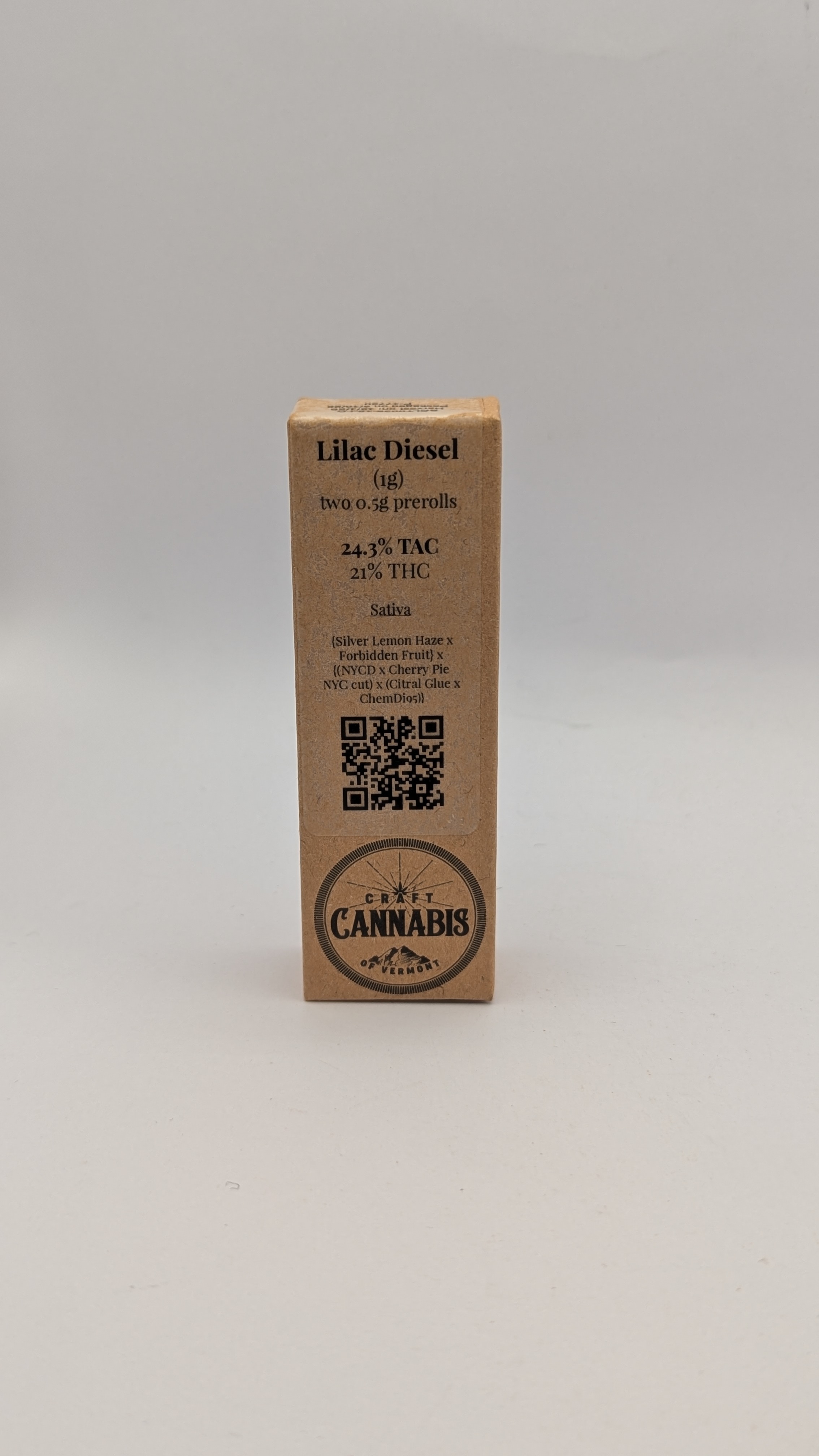 Lilac Diesel - Two .5g Pre-Rolls - Craft Cannabis of Vermont