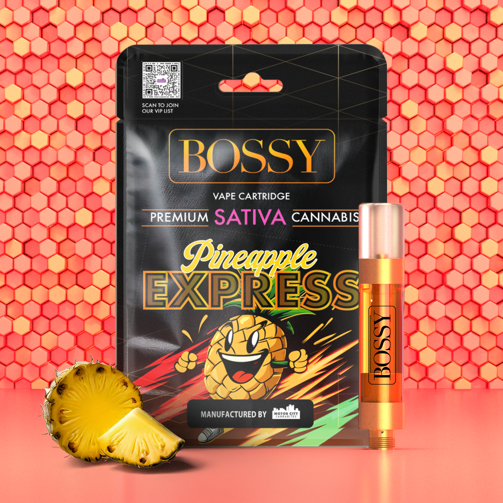 Bossy | 1g Vape Cart | Pineapple Express