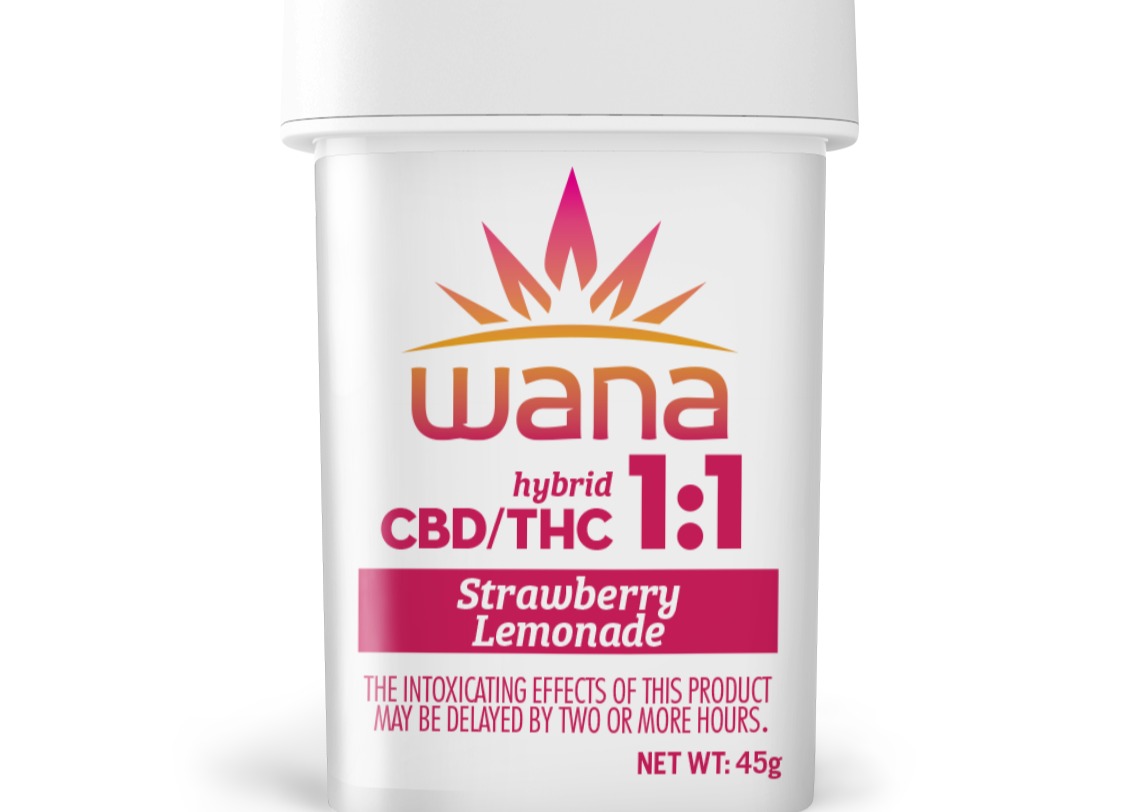 Wana Classic Strawberry Lemonade 1:1 CBD/THC Chews [10 Pack] | 100mg