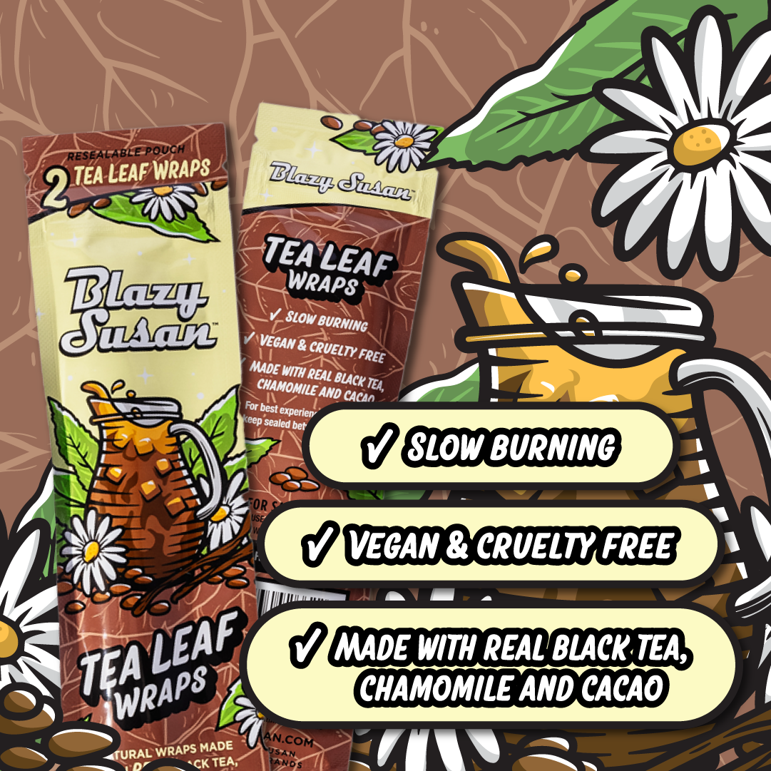 Blazy Susan Real Tea Leaf Wraps 2pk