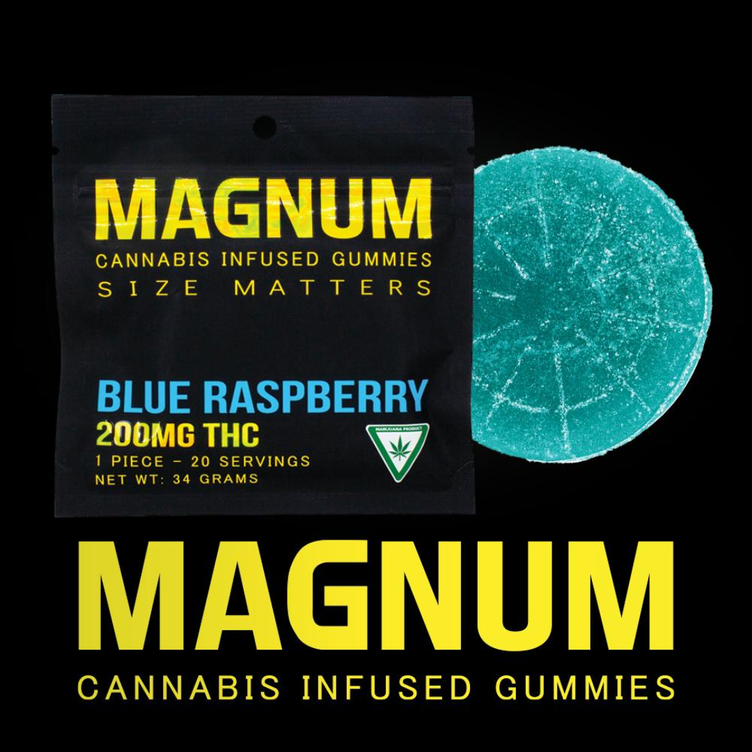 Nom Nom - 200mg Magnum Gummies - Blue Raspberry