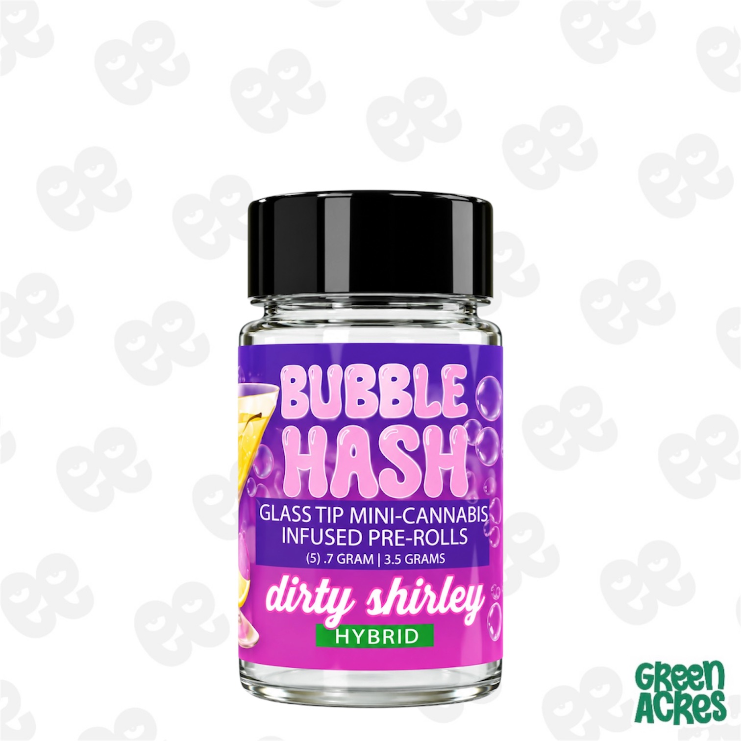 Amnesia: Dirty Shirley 5 Pack Bubble Hash Infused Prerolls (5x0.7g)