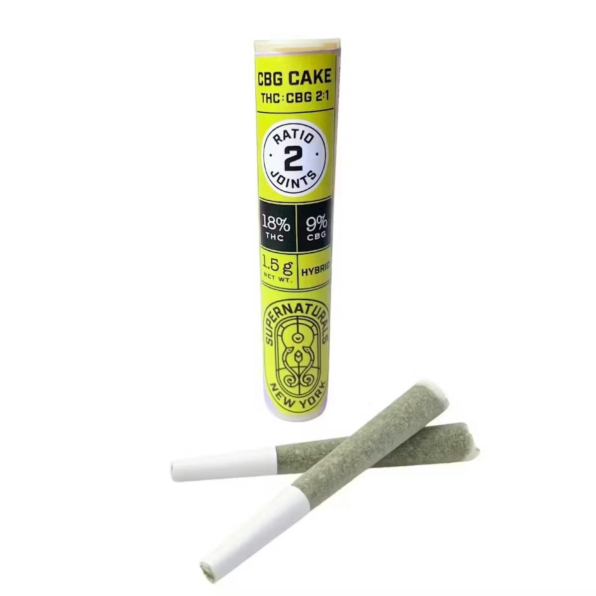 Cake Thc Cbg 2pk Prerolls