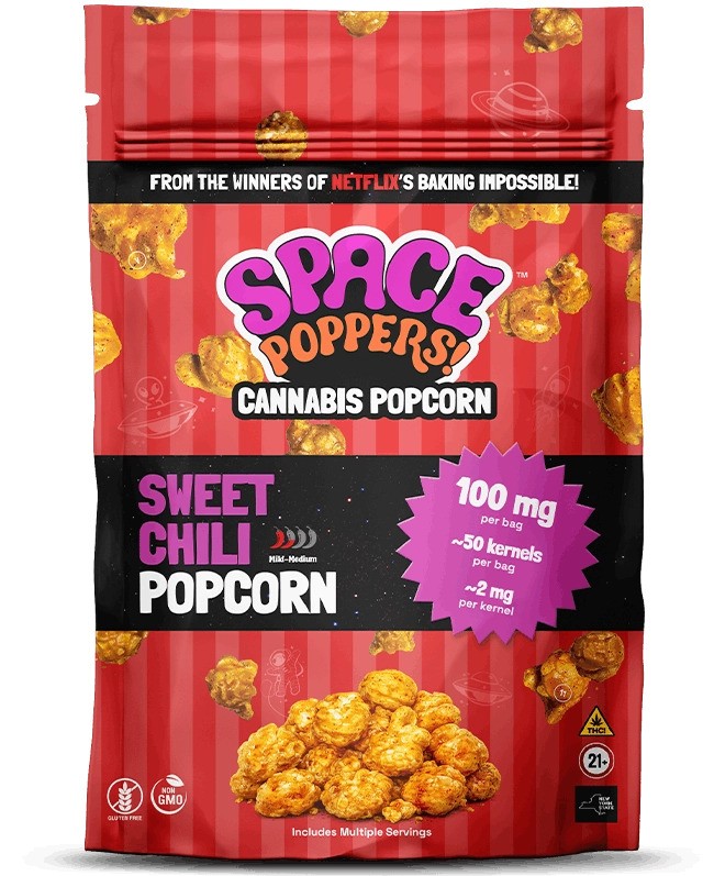 Space Poppers | Sweet Chili Popcorn | 50pk