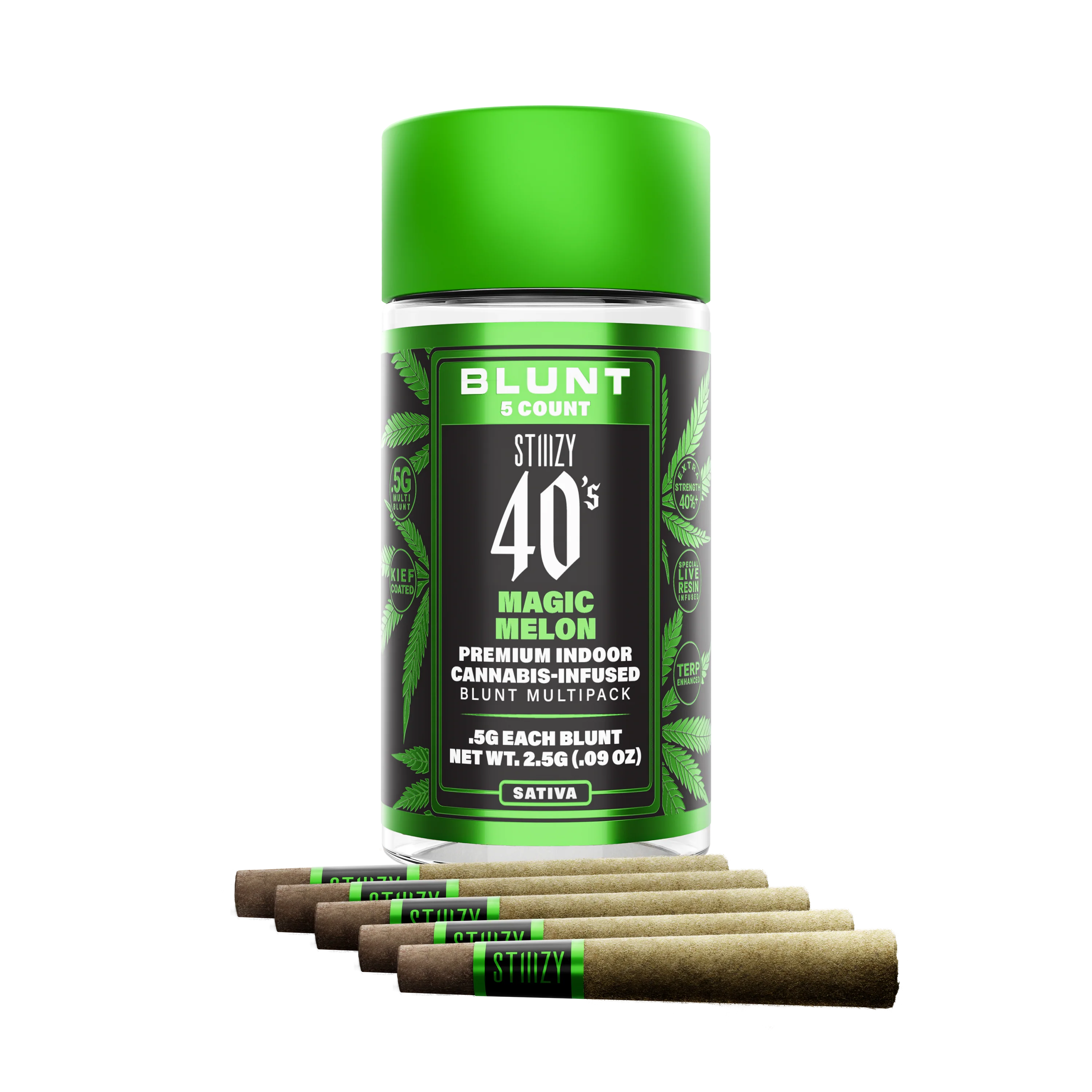 Stiiizy 40's | Magic Melon | 2g 4pk] [Infused Blunt] NOT REDEEMABLE