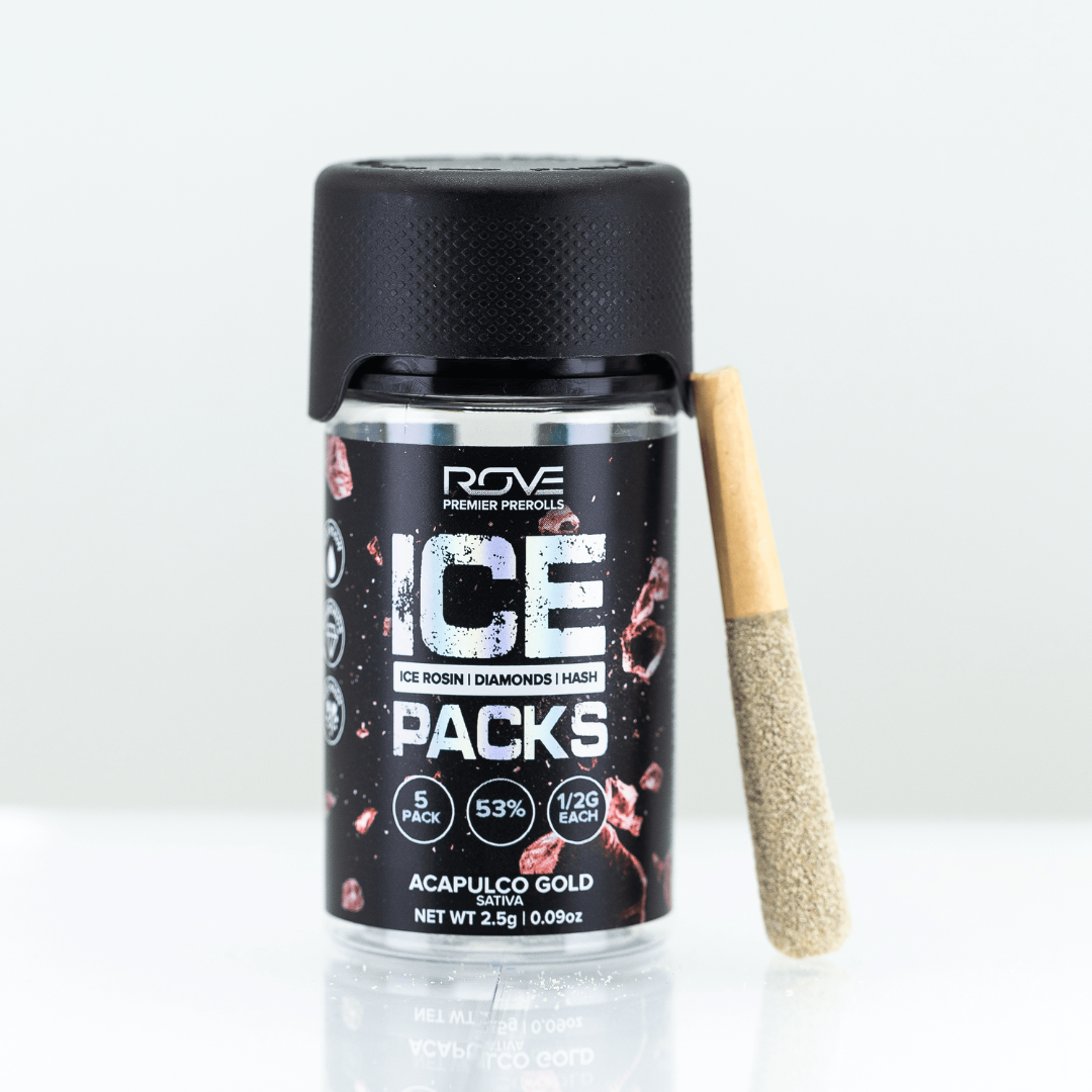 Acapulco Gold | Infused Pre-Roll Ice Packs (Rosin, Hash, and Diamonds) | 5 Pack | .5g each