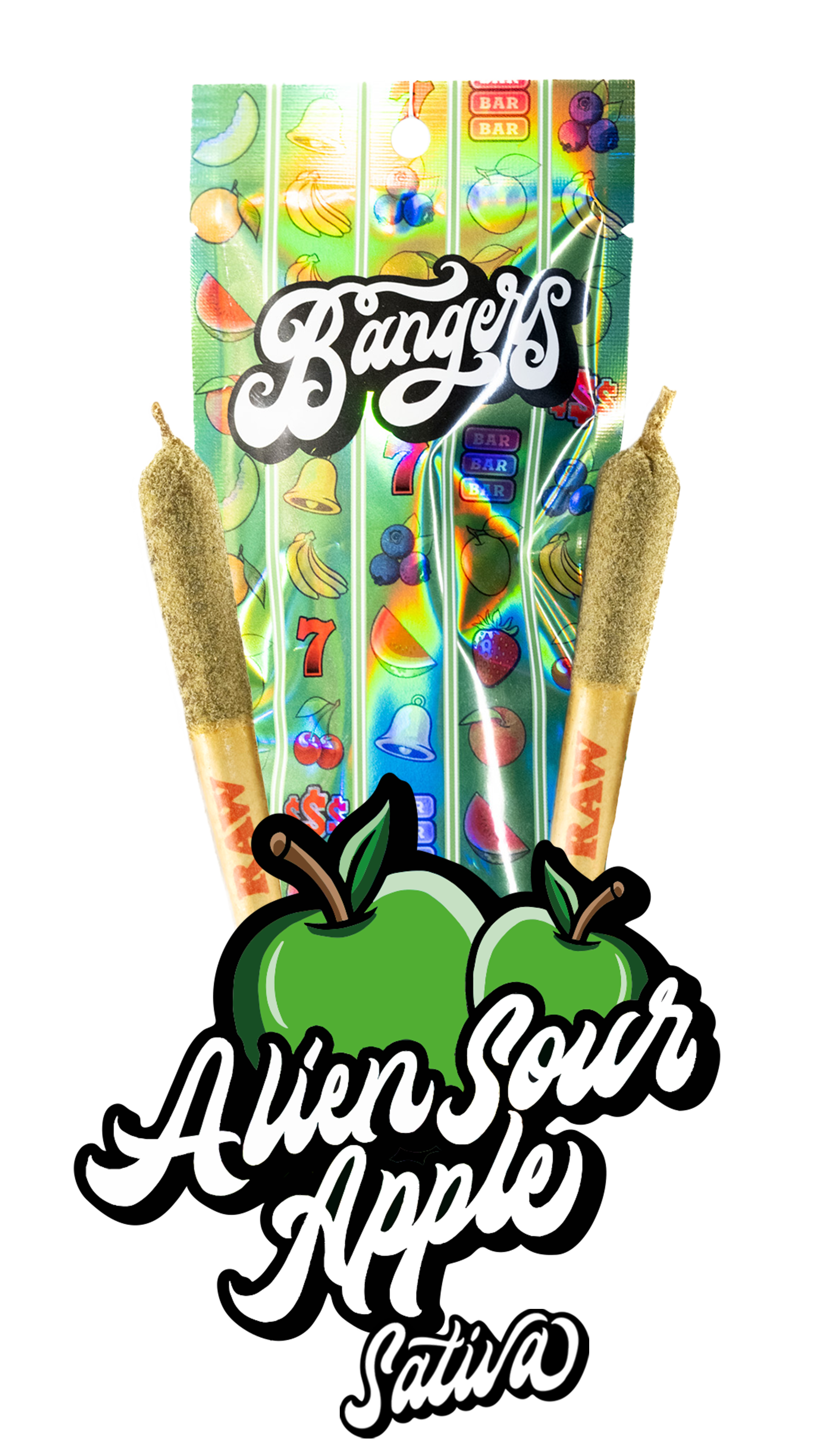 Alien Sour Apple Infused Pre-Roll 2pk | Bangers