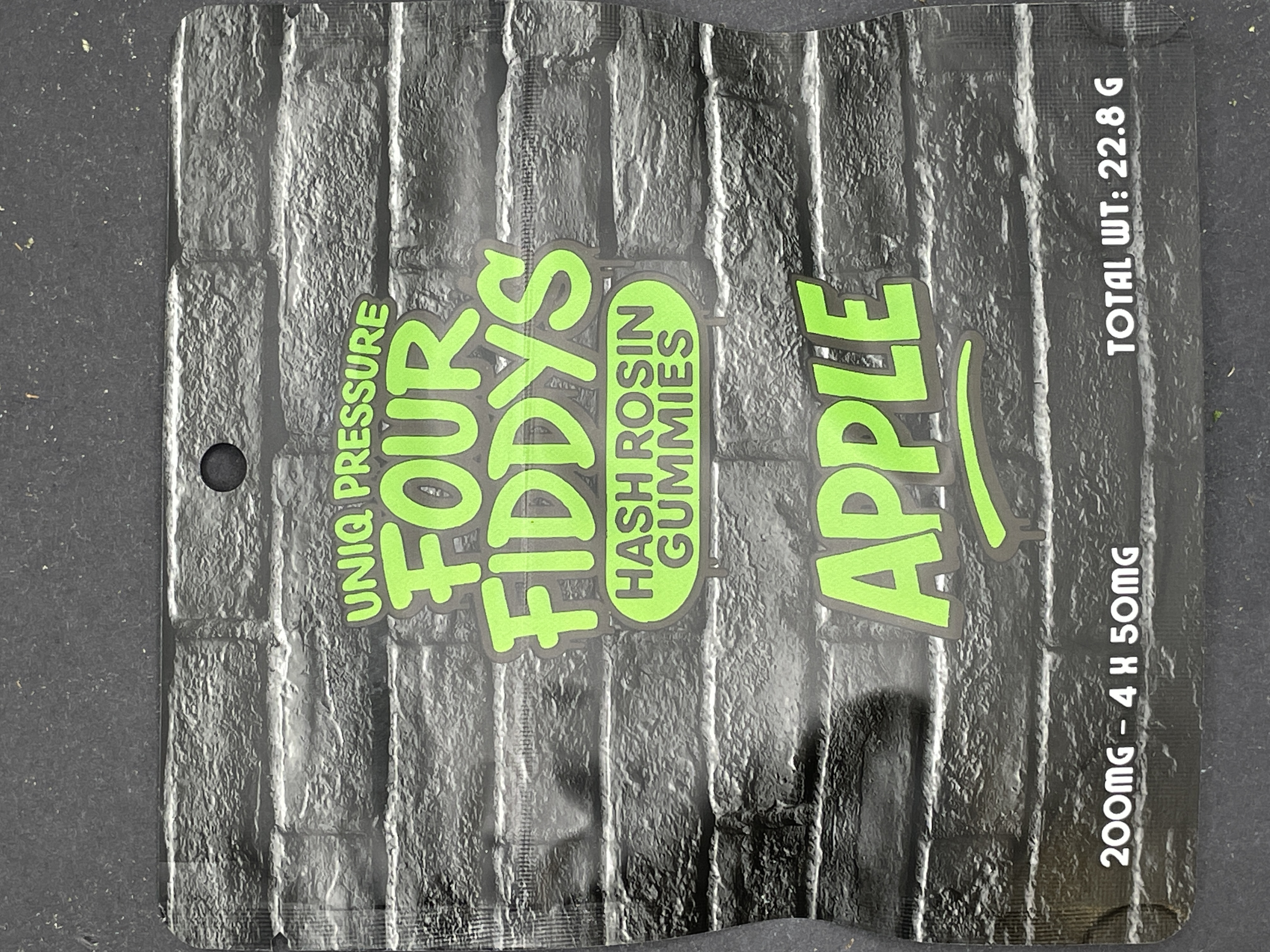 Rosin 4x 50mg Green Apple Gummies |