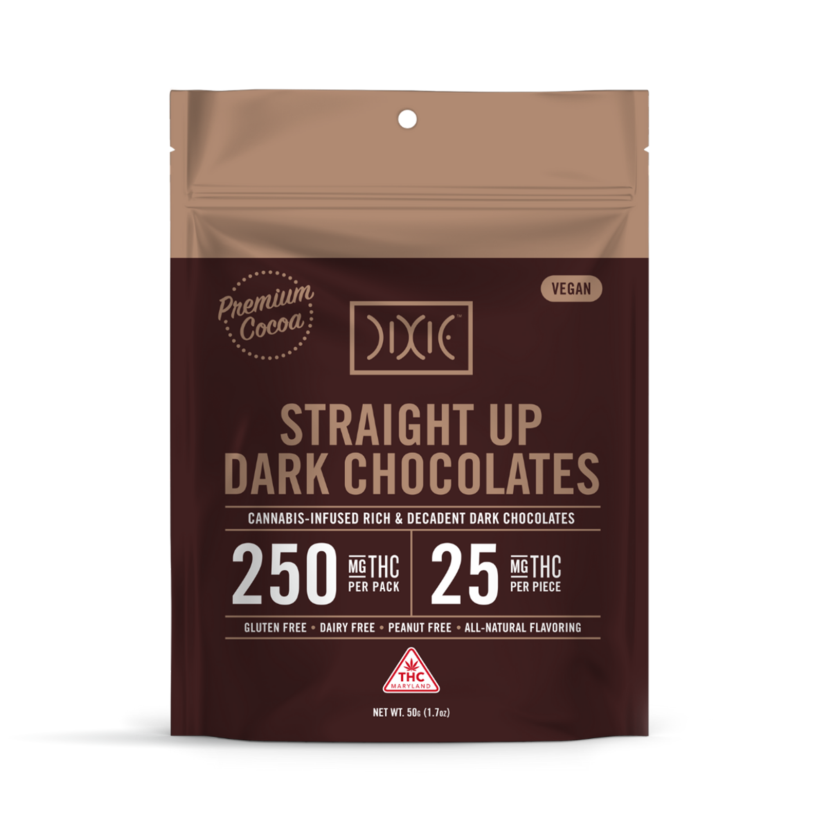 Straight Up Dark Chocolate | 250mg