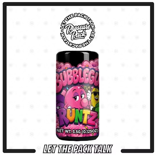 Pressure Pack - Bubblegum Runts - - Pre-Packaged Jar