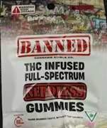 Banned - Paradise Punch - 200mg Nerdless Single Gummies