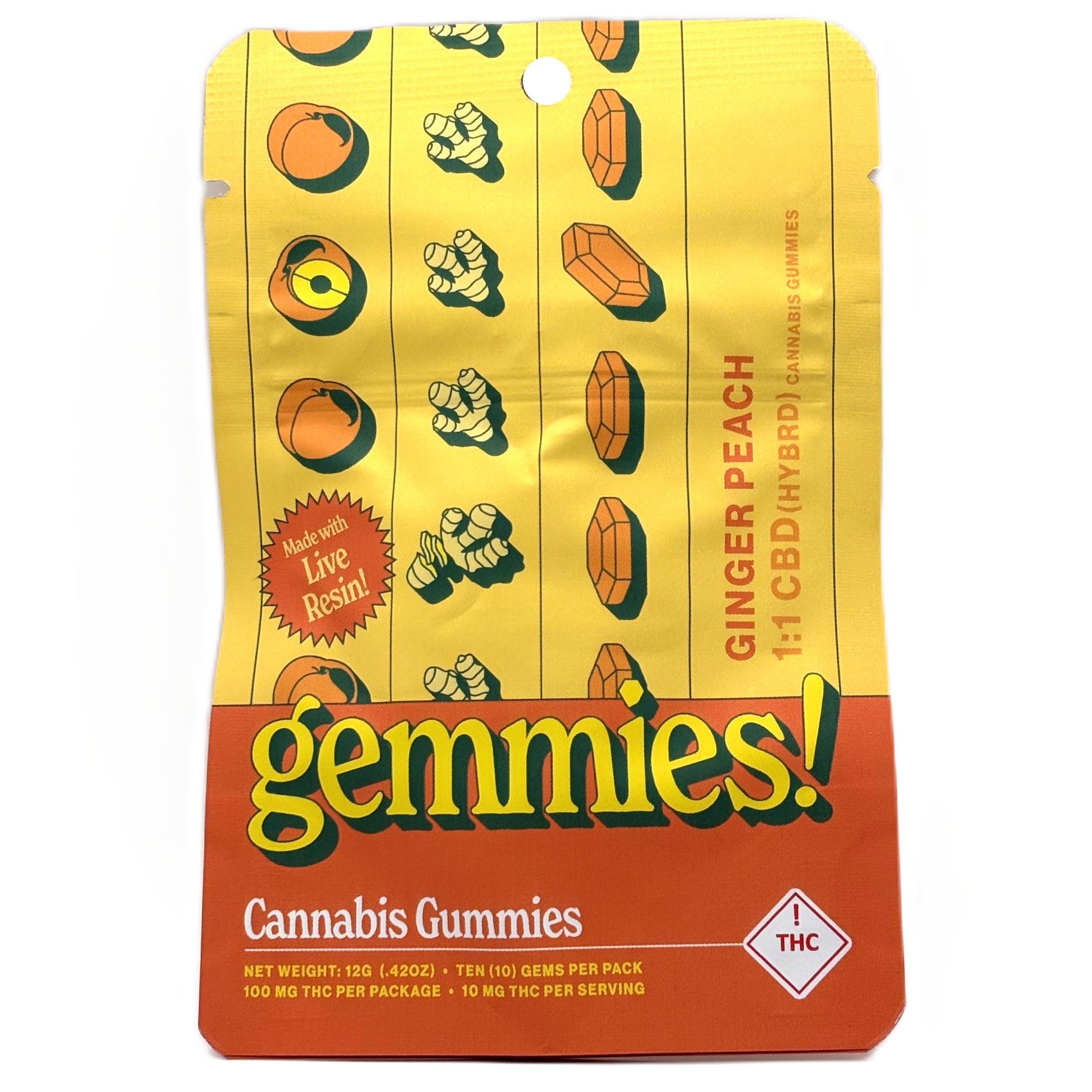 Ginger Peach Gummies | 100mg