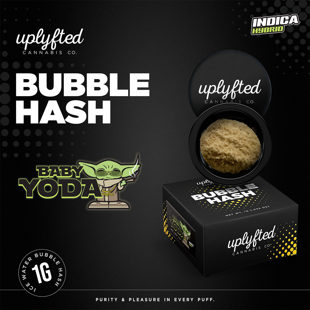 Uplyfted - Baby Yoda - Bubble Hash