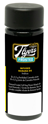 01 - Claybourne - Flyers Frosted Infused Banana OG Pre-Rolls - 3x0.5g