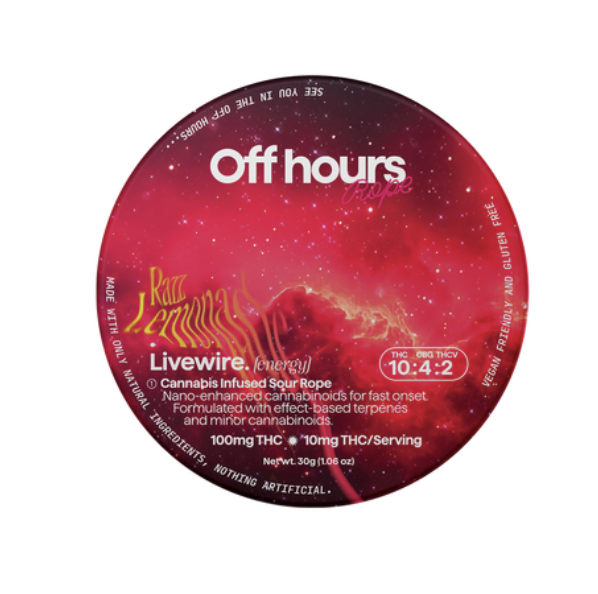 Off Hours | Effect Based Gummy Rope | Energy | Livewire | 100mg
