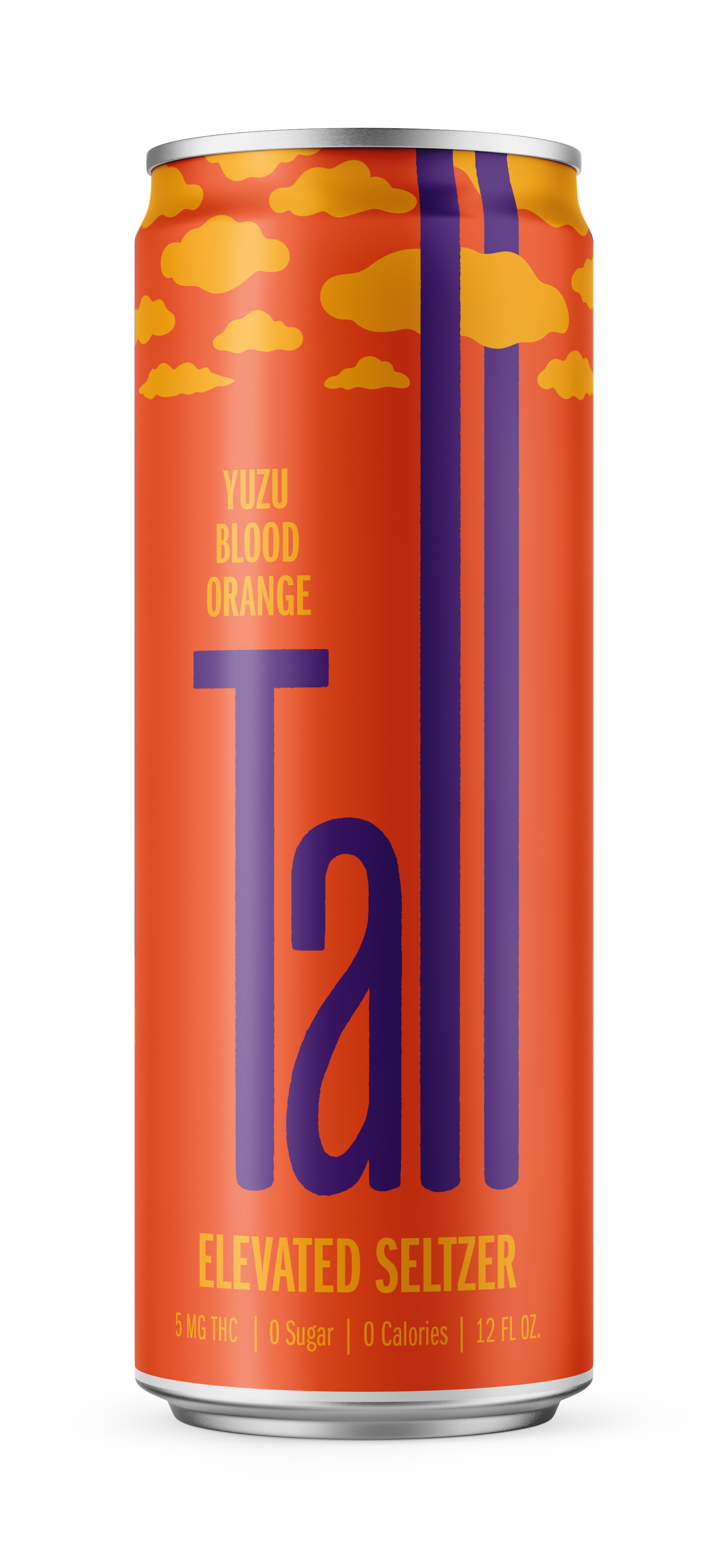 Tall: Yuzu Blood Orange 5mg Infused Seltzer (12 oz)