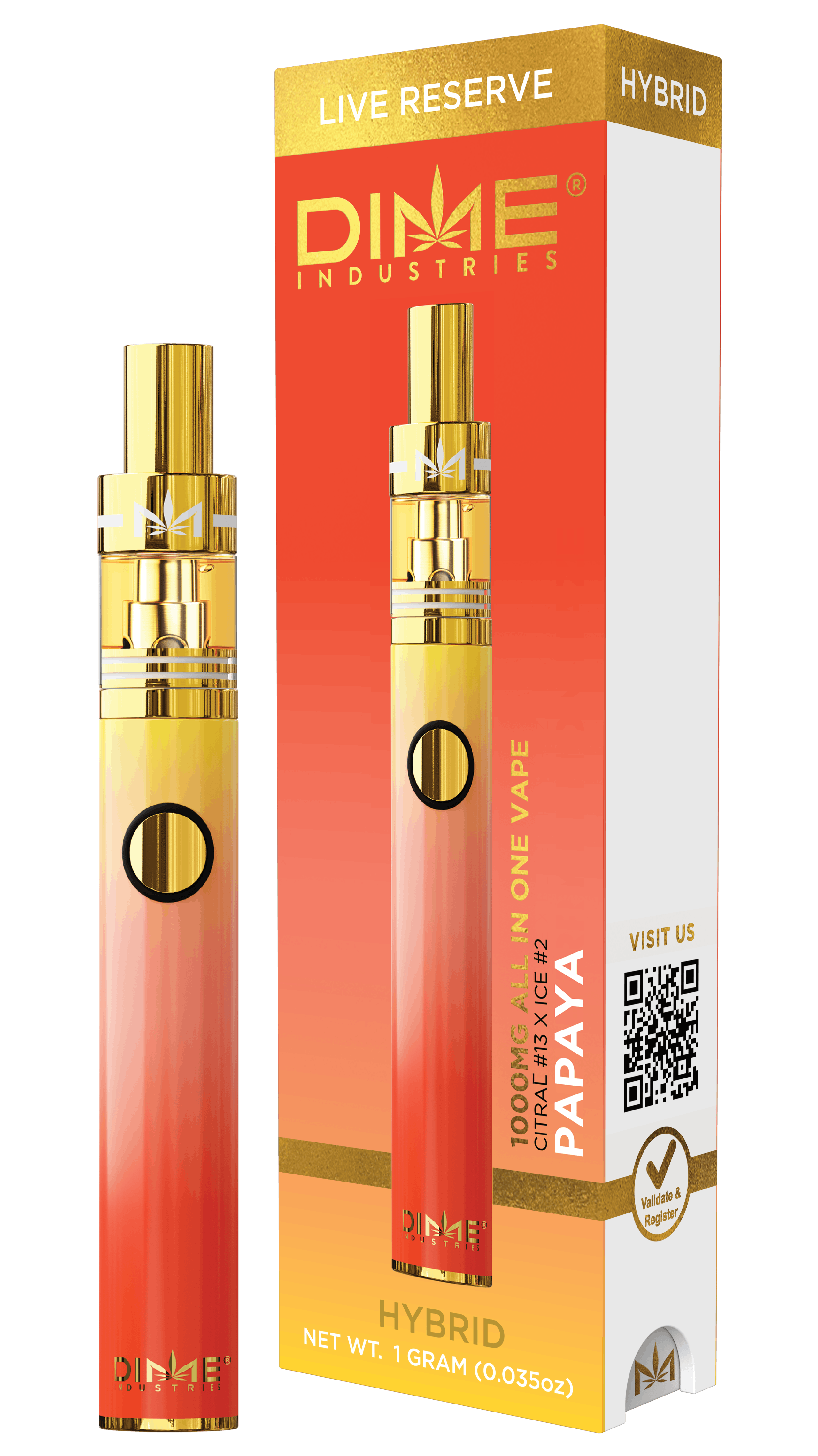 DISPOSABLE (LIVE RESERVE) - - HYBRID - PAPAYA