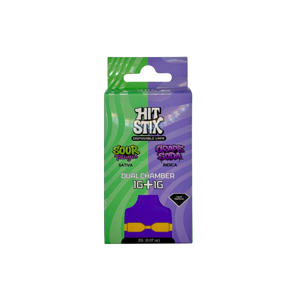 Hit Stix | Sour Tangie + Grape Soda | 2g Duel Chamber AIO
