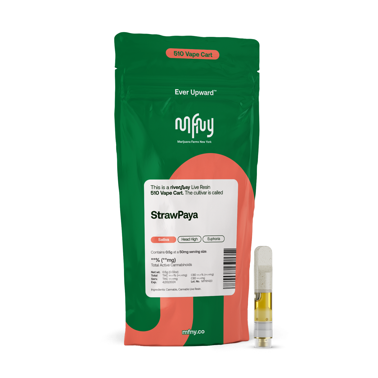 StrawPaya Live Resin 510 Cart | .5g