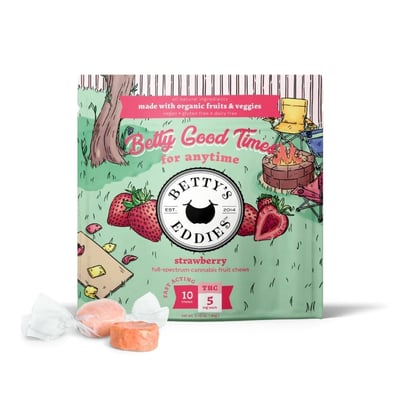 BETTY'S EDDIES Fruit Chew 100mg: Strawberry 10pc