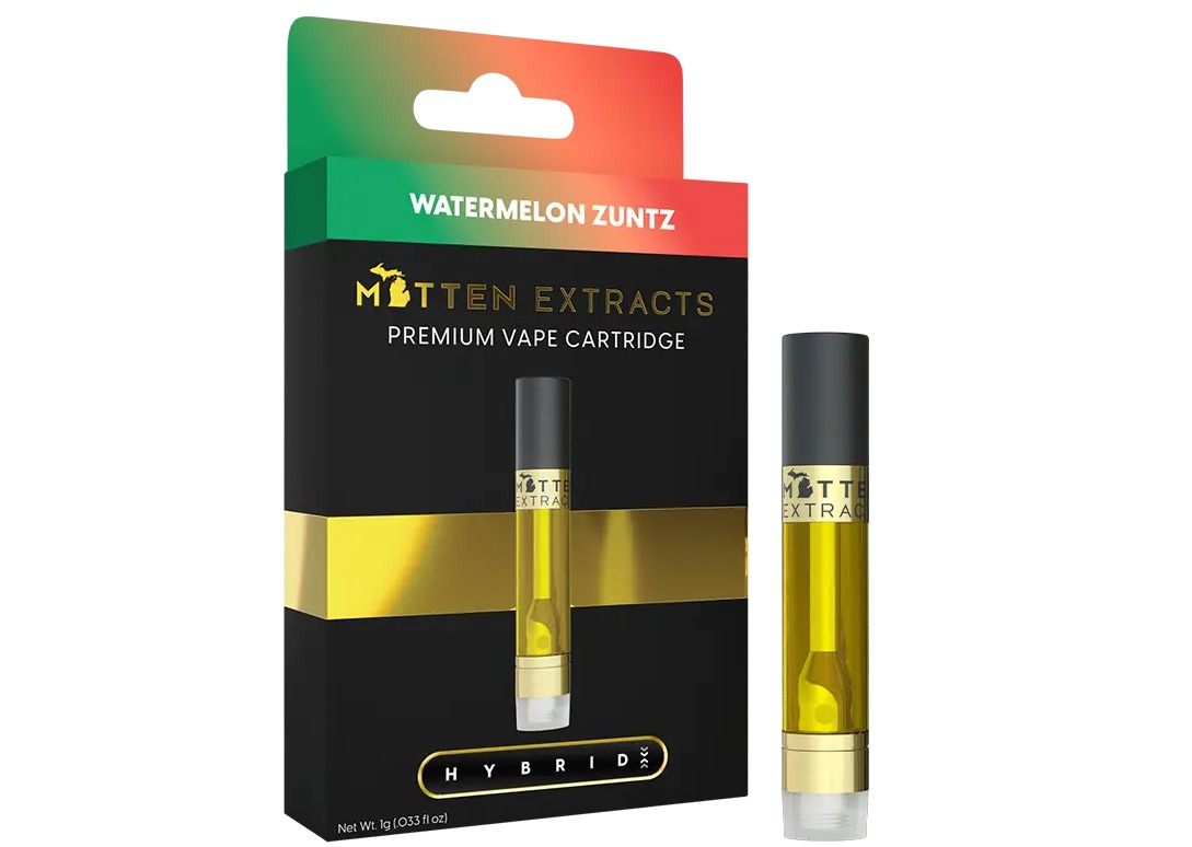Mitten Extracts - Cartridge 1g - Watermelon Zuntz - Hybrid