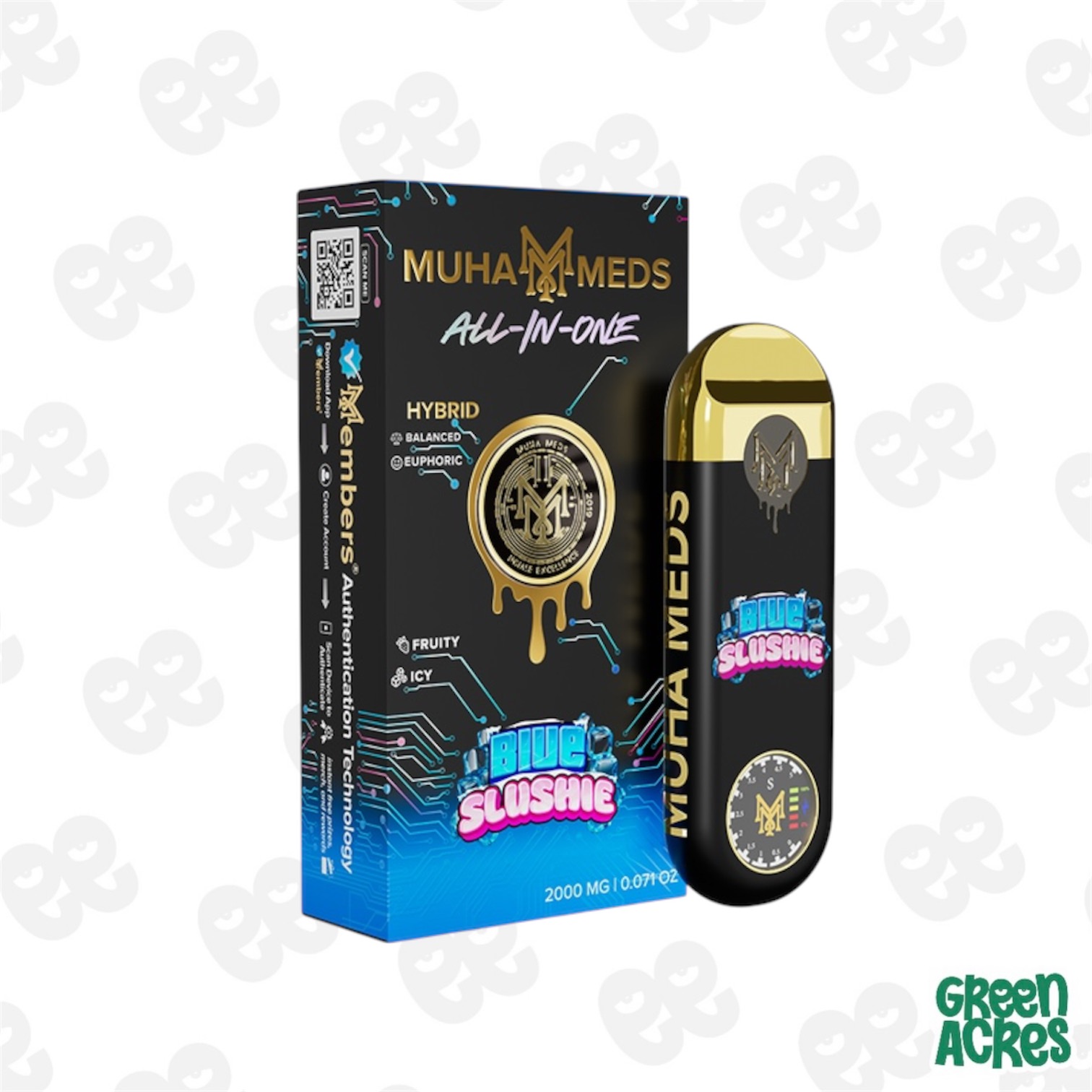 Muha Meds: Blue Slushie 2G Disposable 3rd Gen (H)