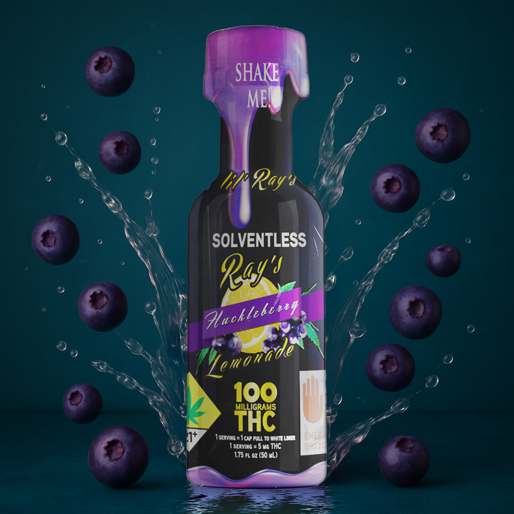 Lil' Rays Huckleberry/Gelato (Hybrid) 100mg Hash Rosin Drink