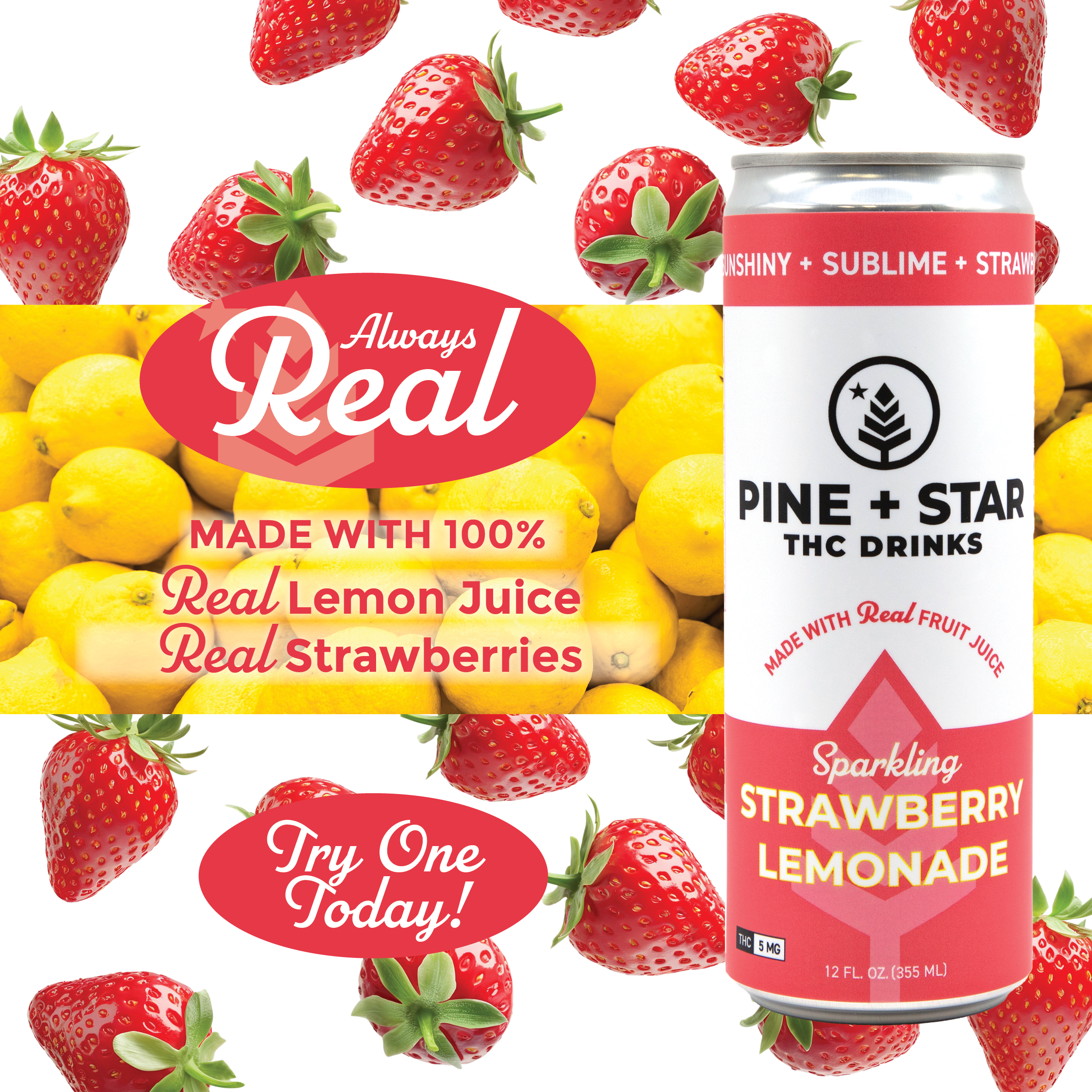 Sparkling Strawberry Lemonade | 5mg