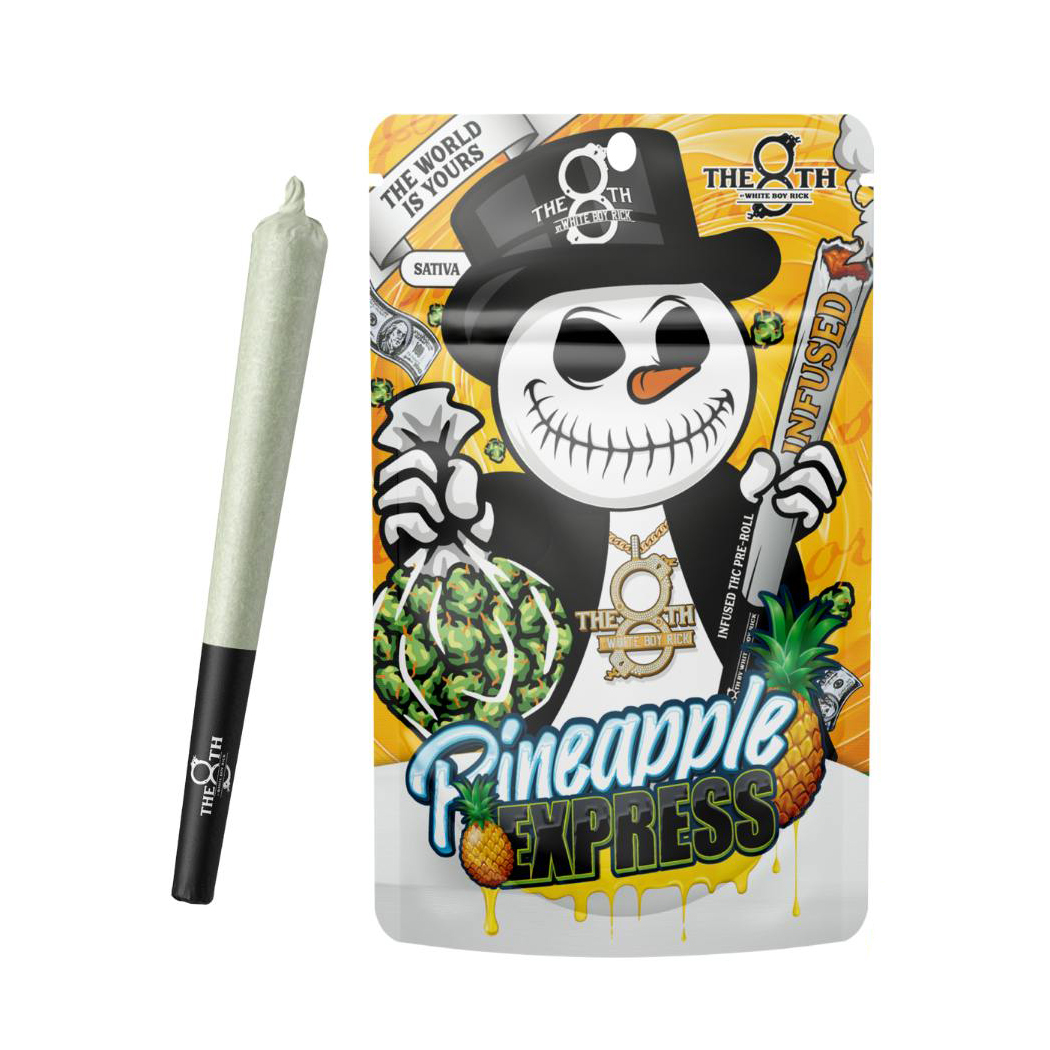 8th By White Boy Rick - 1.2g Infused Preroll - Pineapple Express