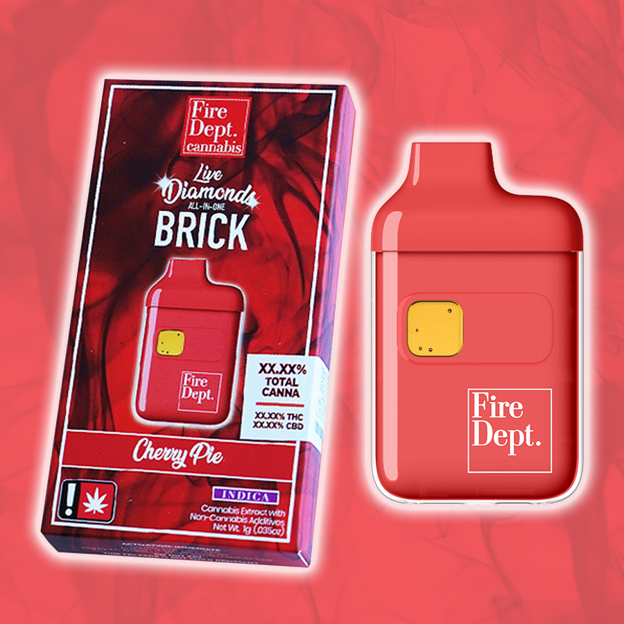 Fire Dept. Cannabis: Cherry Pie Live Flavored - - Fire Dept