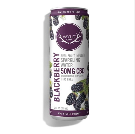 Wyld: Blackberry - Hemp Sparkling Water - Wyld
