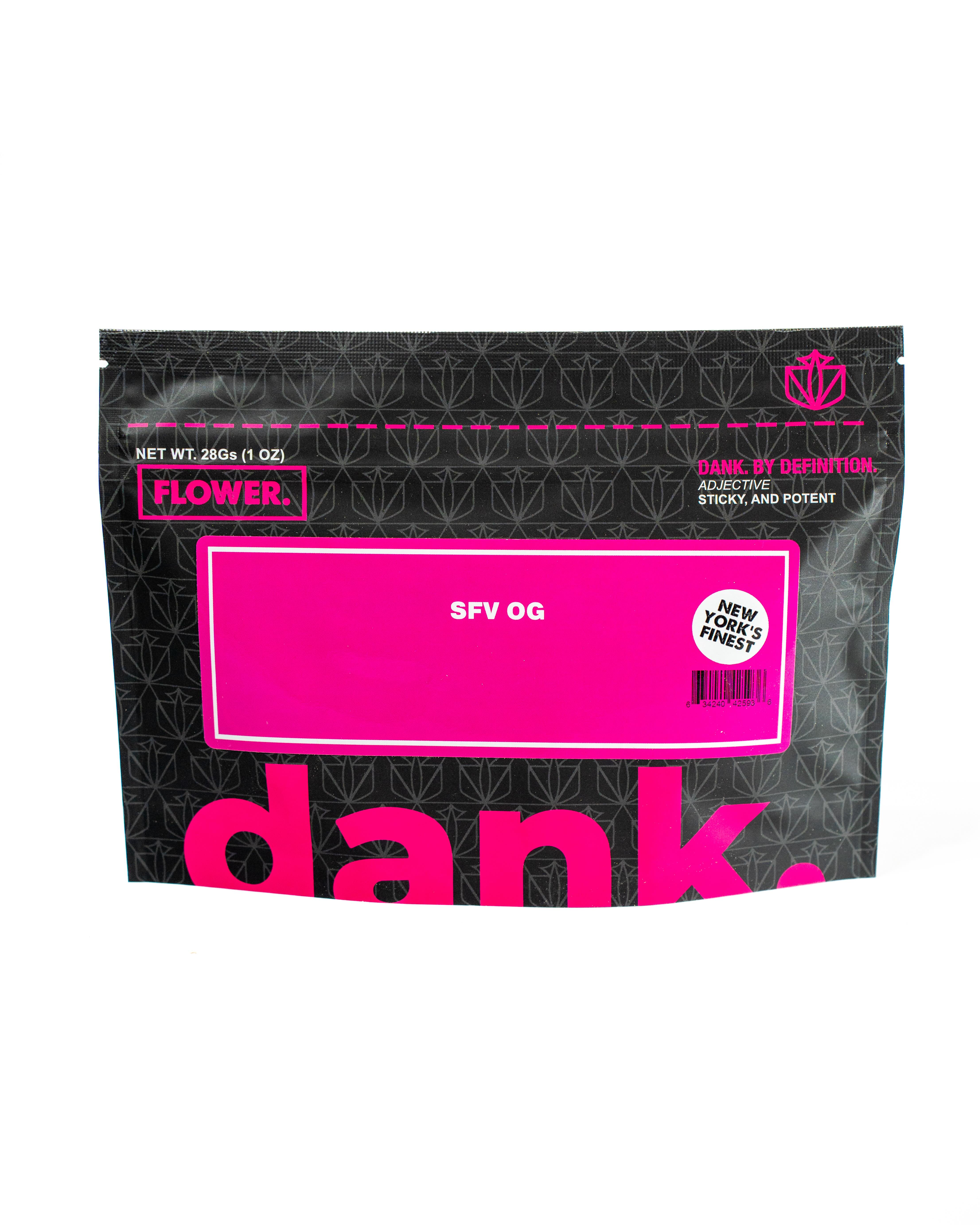 Dank | SFV OG | Flower | Sungrown | 28g by Dank By Definition. - flower cannabis product