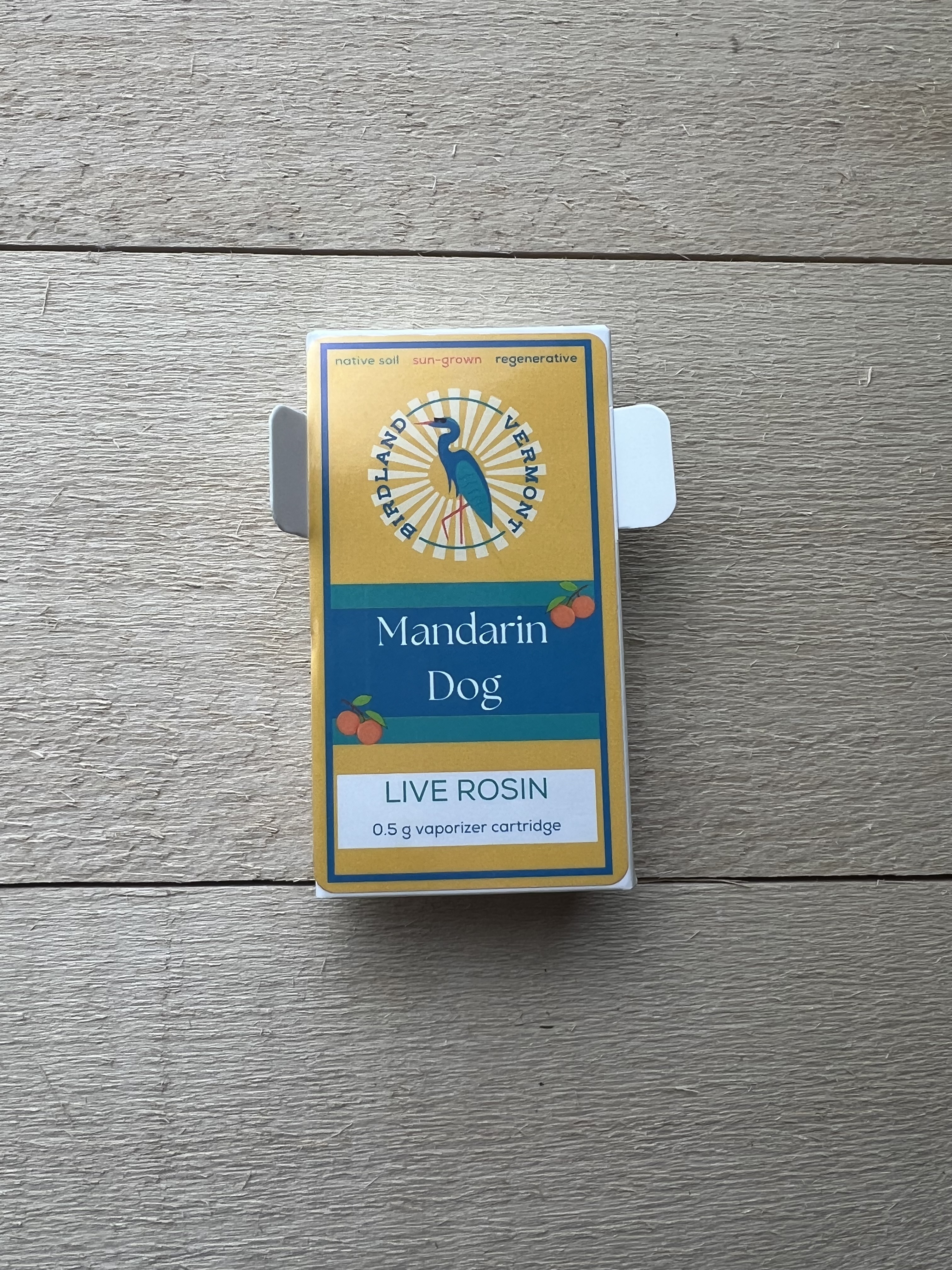 Mandarin Dog Live Rosin Cartridge