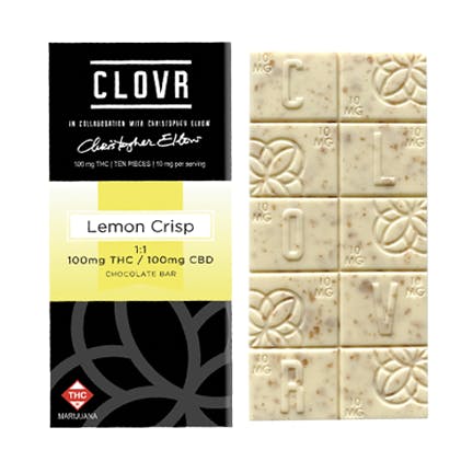 Chocolate | Lemon Crisp Bar 1:1 | 100mg THC : 100mg CBD | 10pk