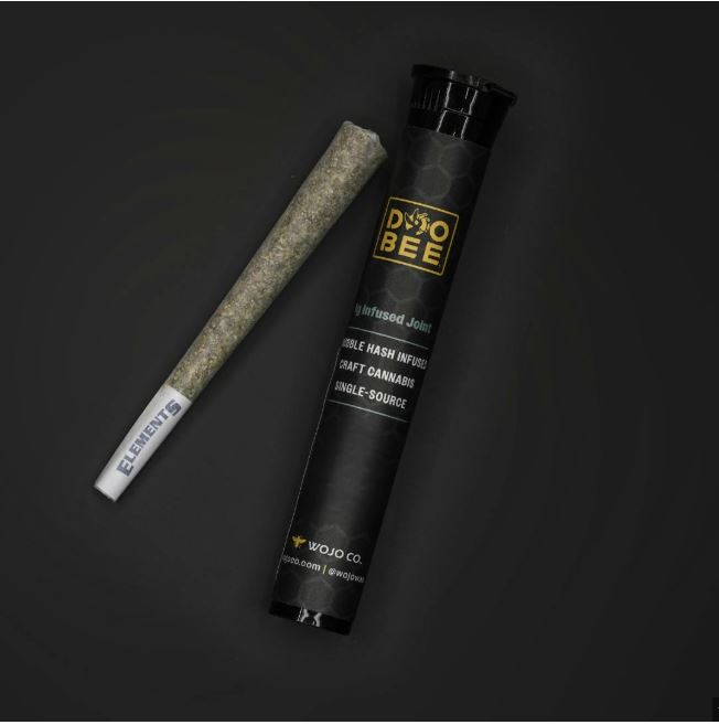 Infused Pre-Roll | Bubble Hash Doobee | Strawberry Candy | 1g | Wojo Co