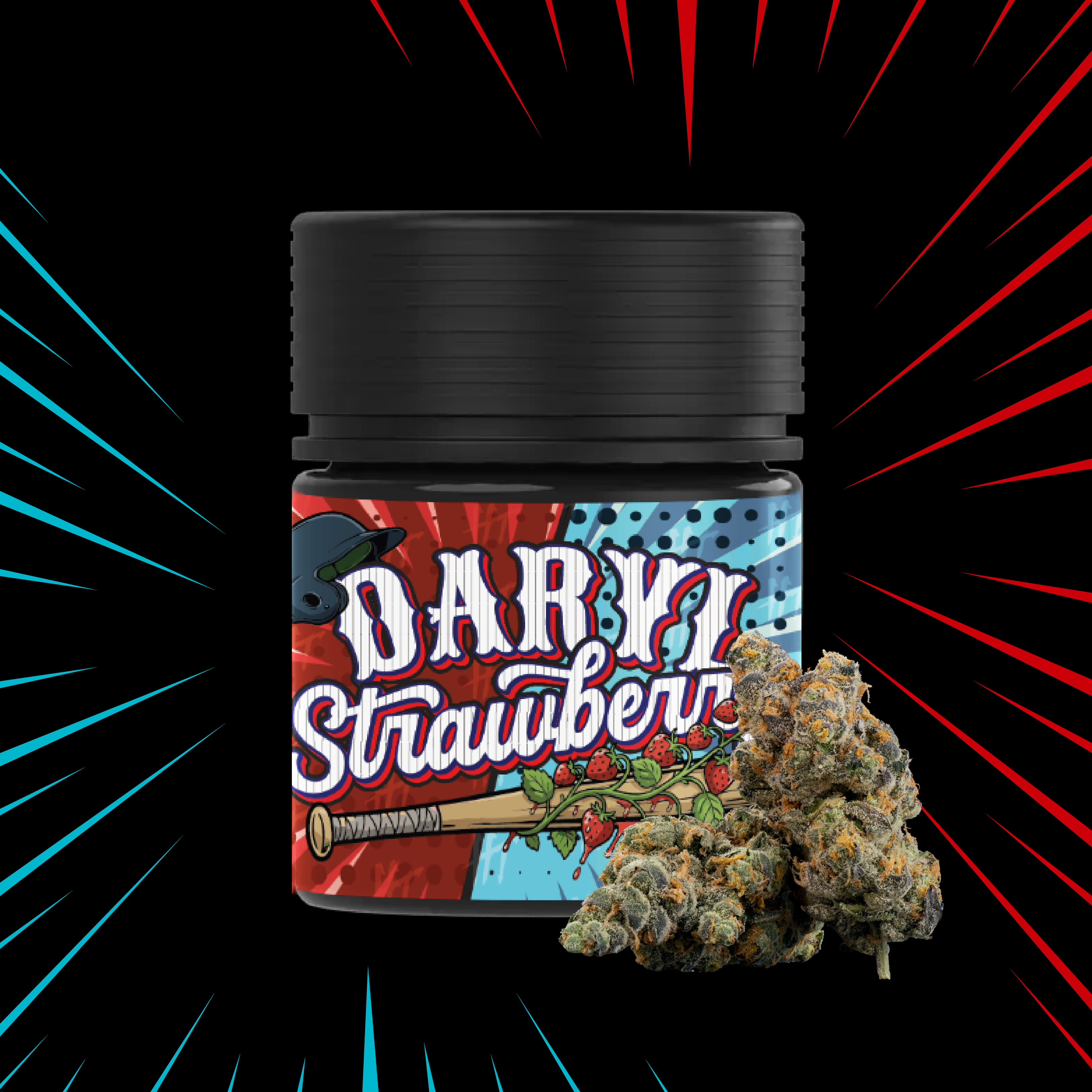 DARYL STRAWBERRY | 1/8th PRE-PACK JAR | 3.5g