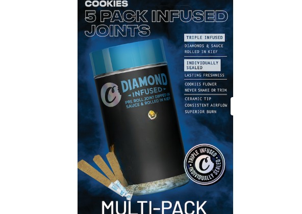 Cookies - Blackberry Caviar Kief Coated Infused Preroll 5pk - 2.5g