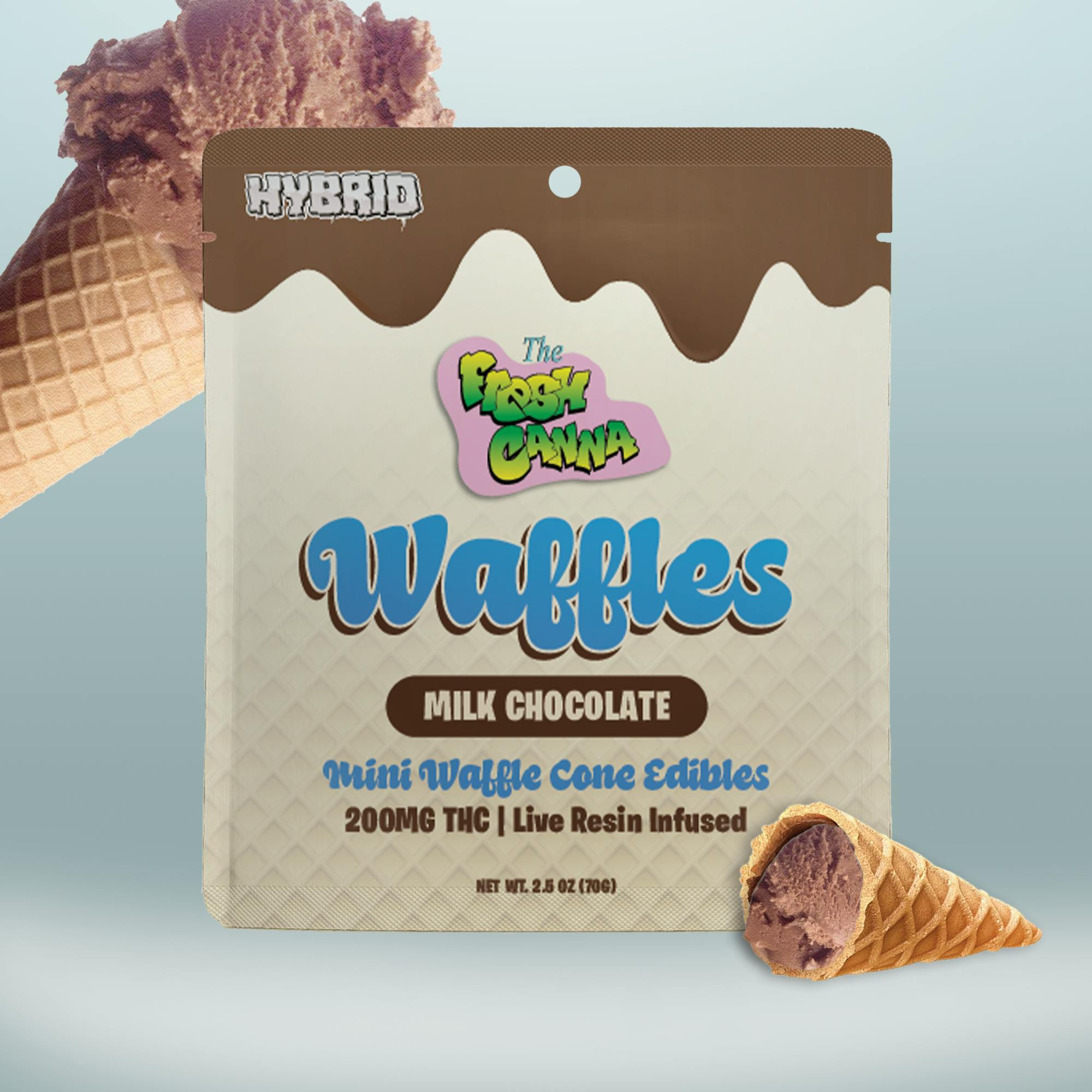 Chocolate Live Resin Mini Waffle