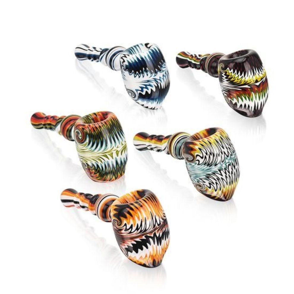 Glass Hand Pipe 5.3inch White/blue/green/red