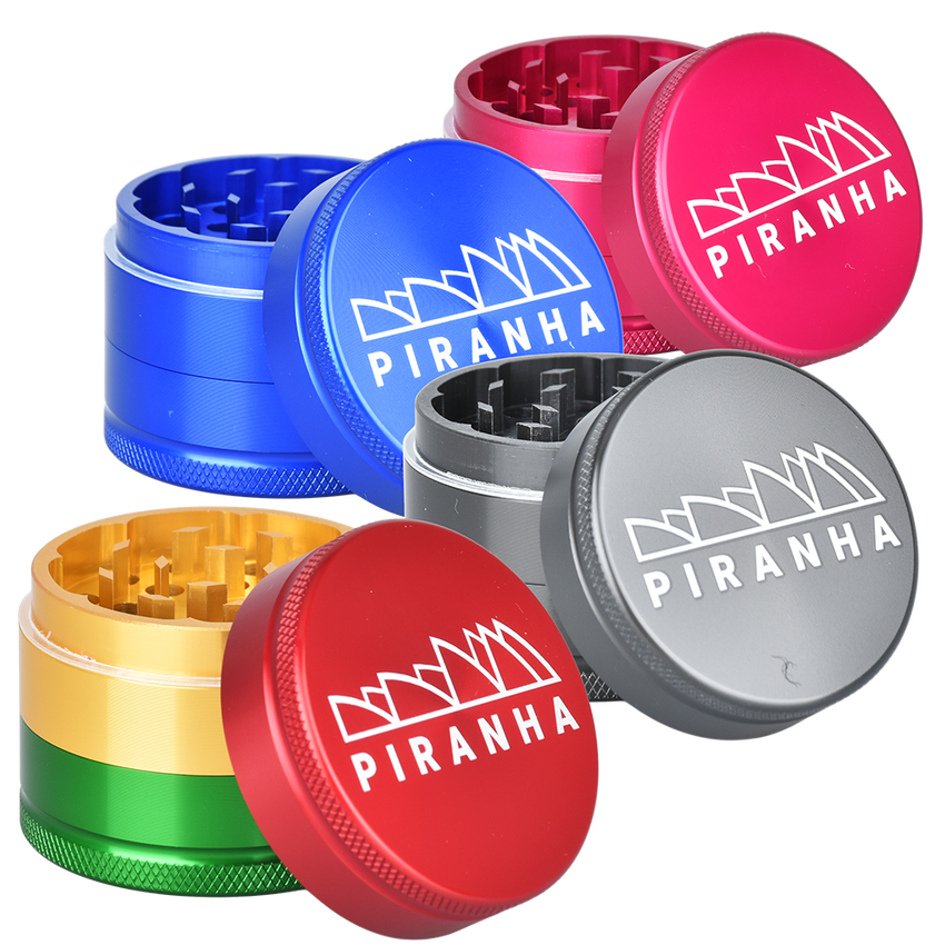 Piranha Grind-and-Store Aluminum Grinder | 3pc | 2.2"