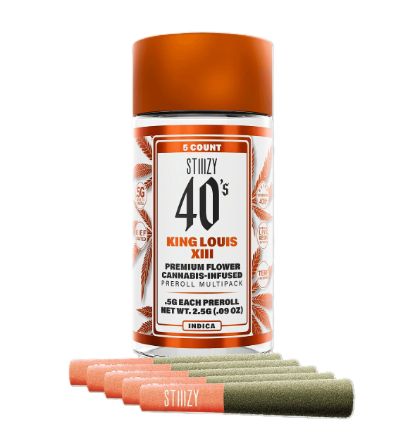 King Louis XIII 40's Infused Pre-Roll 0.5g 5-pack | 2.5g