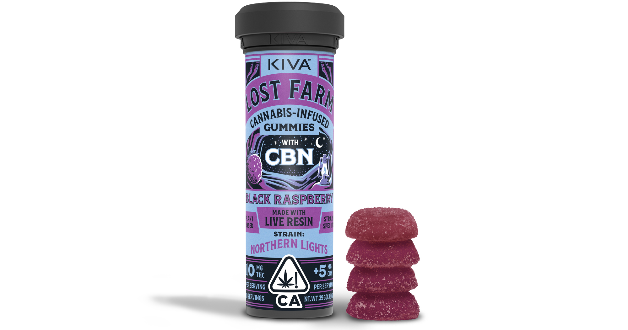 EDIBLE (GUMMIES) - - CBN 10:5 - BLACK RASPBERRY - NORTHERN LIGHTS