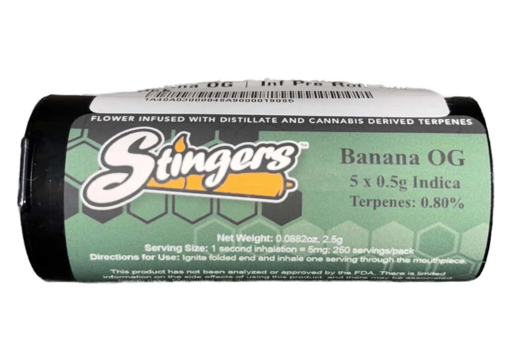 Banana OG | Infused Pre Roll Pack | x 5pck