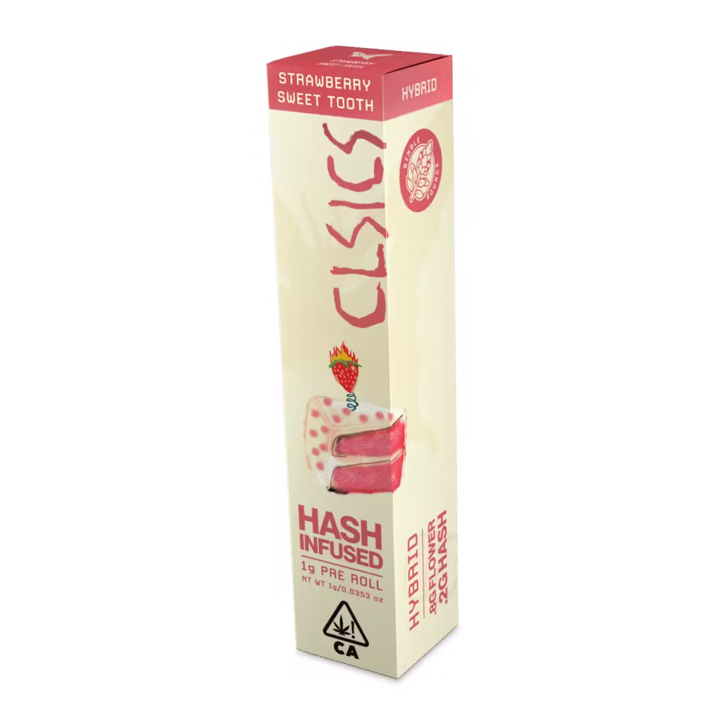 CLSICS - INFUSED PREROLL (HASH) - - HYBRID - SWEET TOOTH