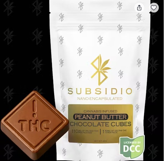 Peanut Butter Milk Chocolate 10pc | 110mg Nano Infused Cubes