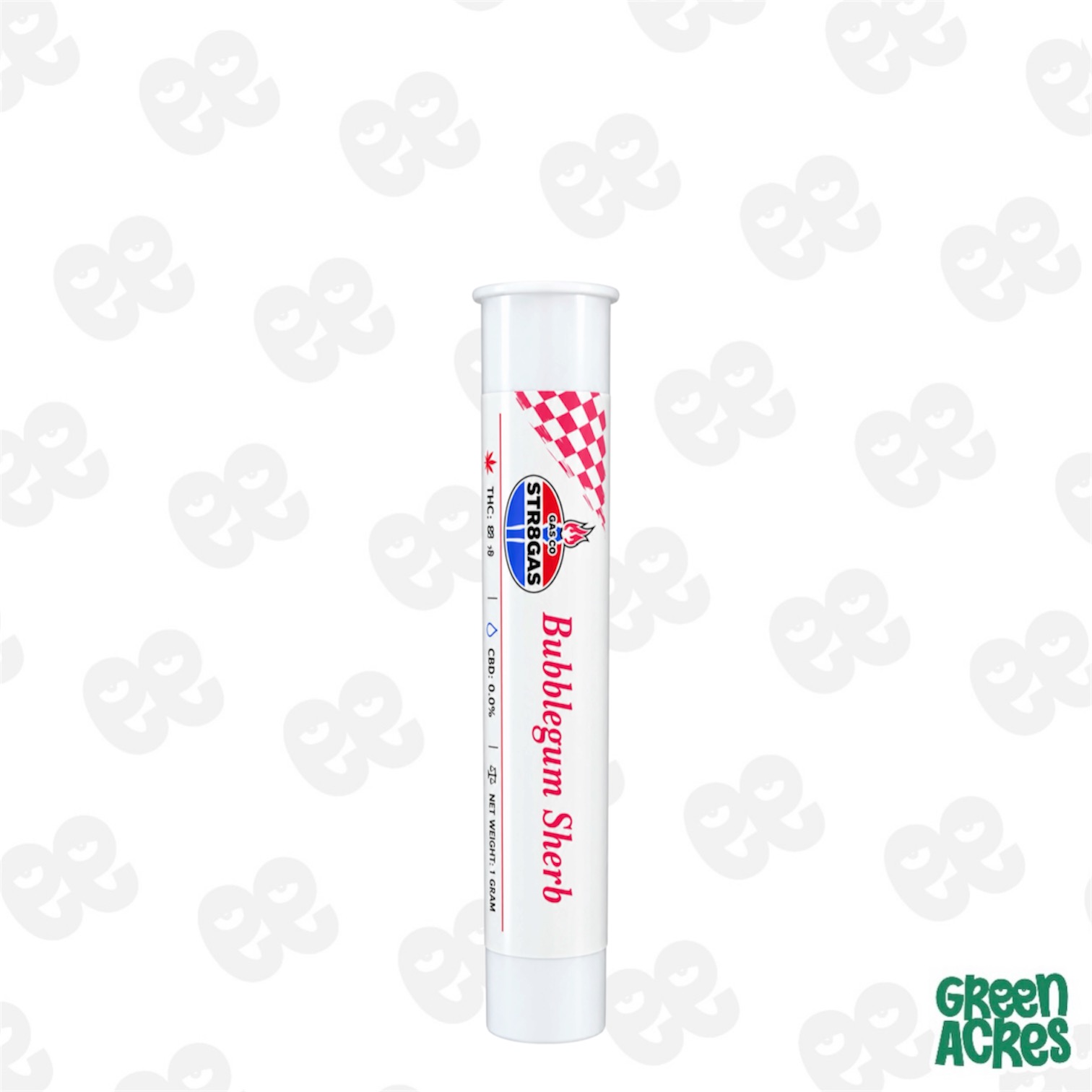 STR8GAS: Bubble Gum Sherb 1G Preroll