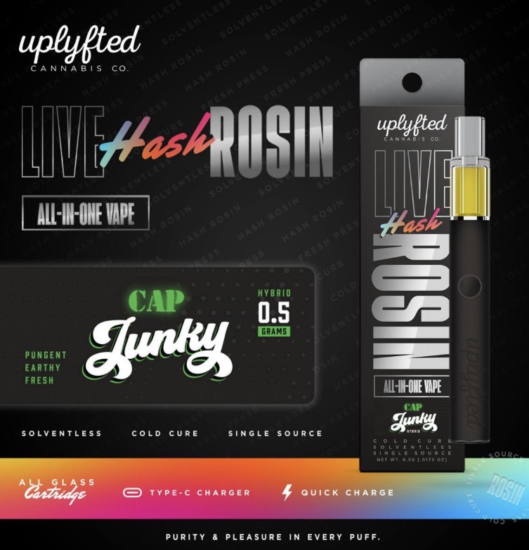 Uplyfted Cap Junky Live Rosin 0.5g